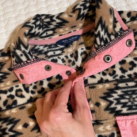 Simply Southern | Fleece Bundle | Plum/Navy & Aztec Print/Pink Trim - Picture 15 of 15